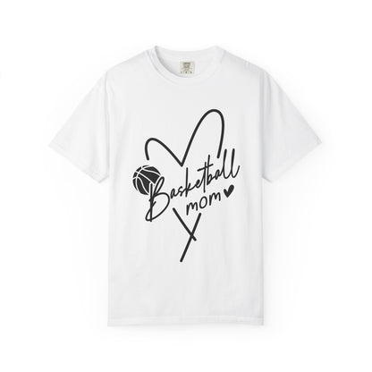 Basketball mom Hart T-Shirt 🏀 | Cute Heart Basketball Mom Tee