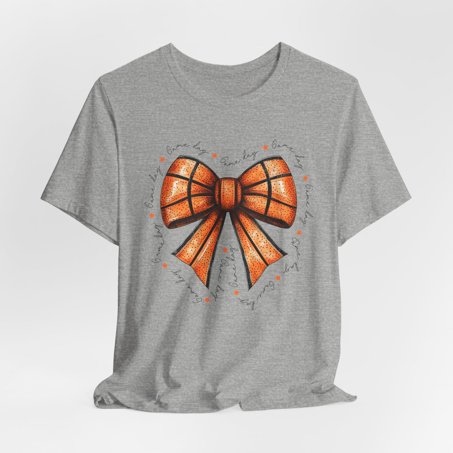 Game Day Bow Basketball T-shirt