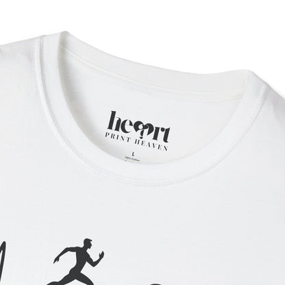 Runner’s Heartbeat T-Shirt – Running Enthusiast Shirt for Marathon & Fitness Lovers