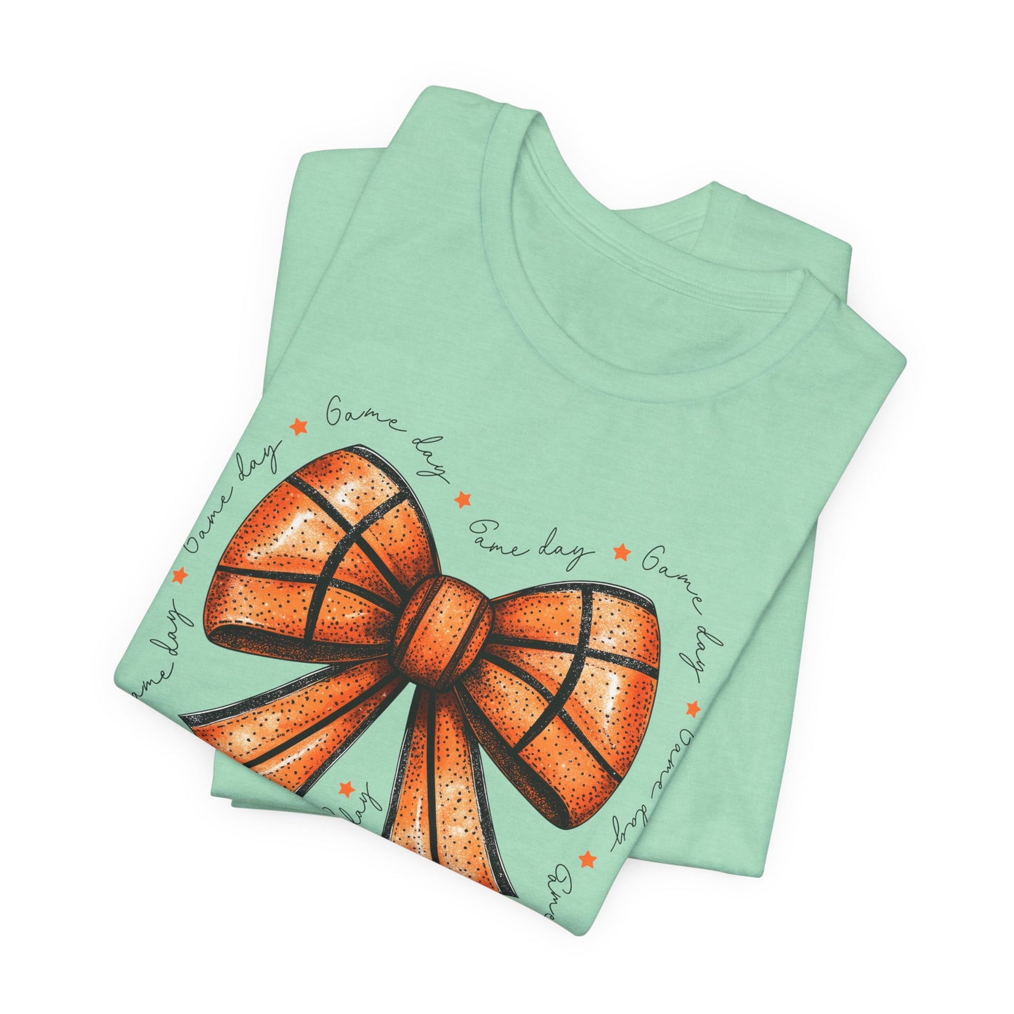 Game Day Bow Basketball T-shirt