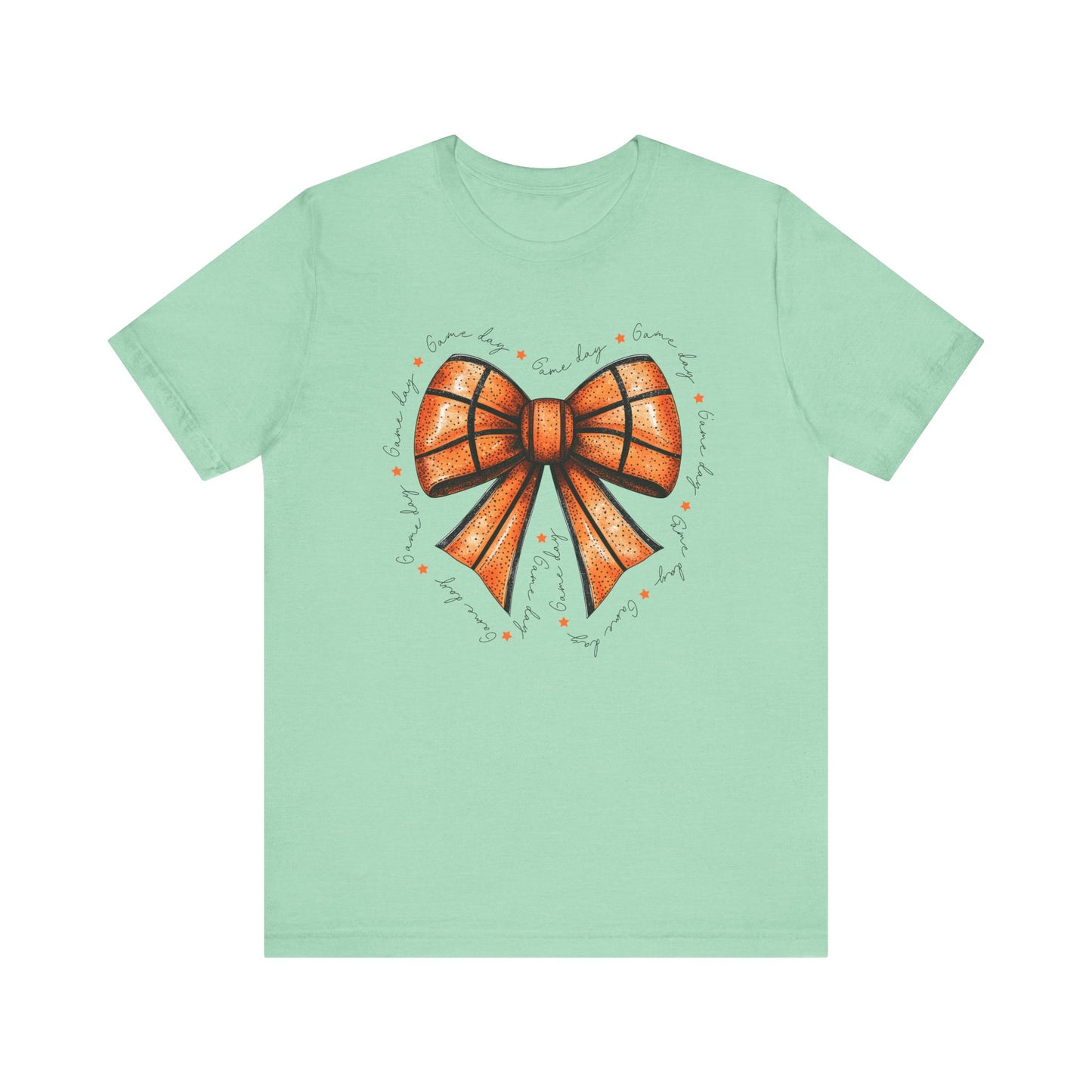 Game Day Bow Basketball T-shirt