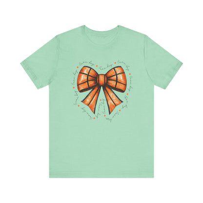 Game Day Bow Basketball T-shirt