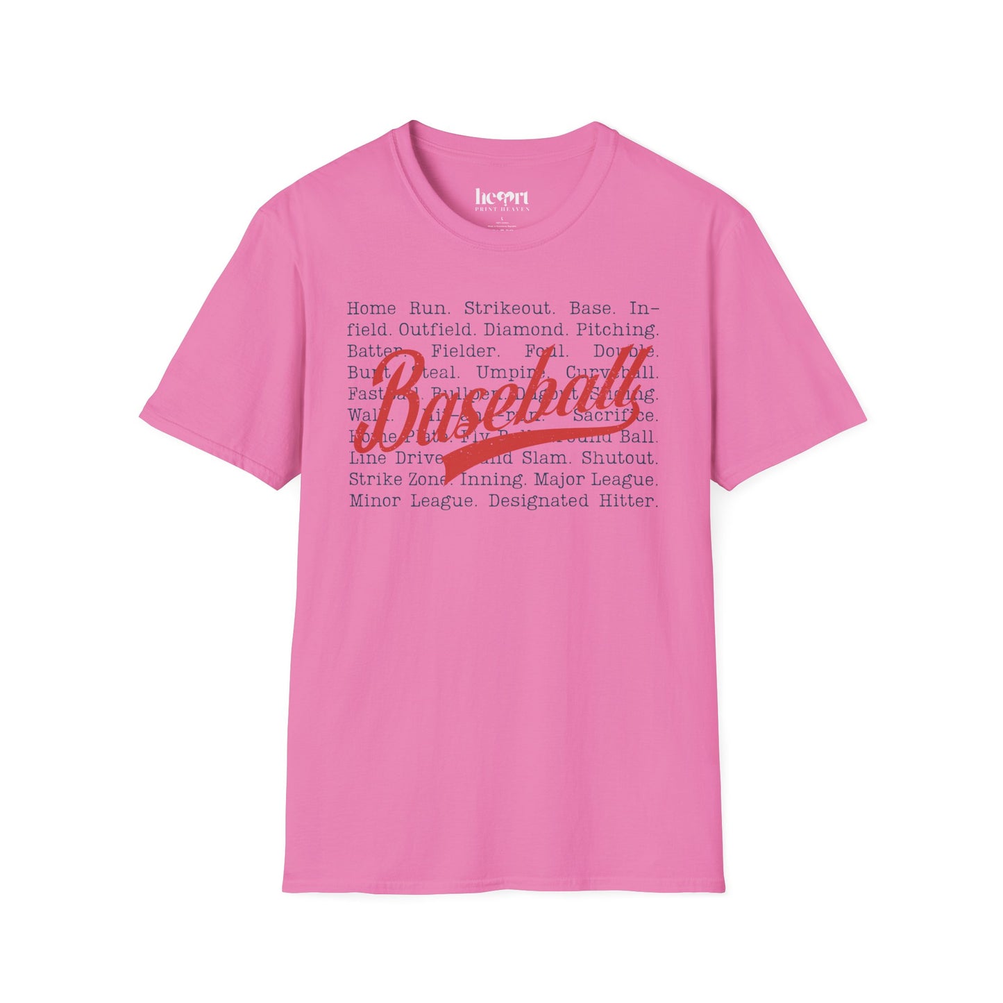 Baseball Passion Typography T-Shirt ⚾ – Vintage-Inspired Baseball Tee for Players & Fans
